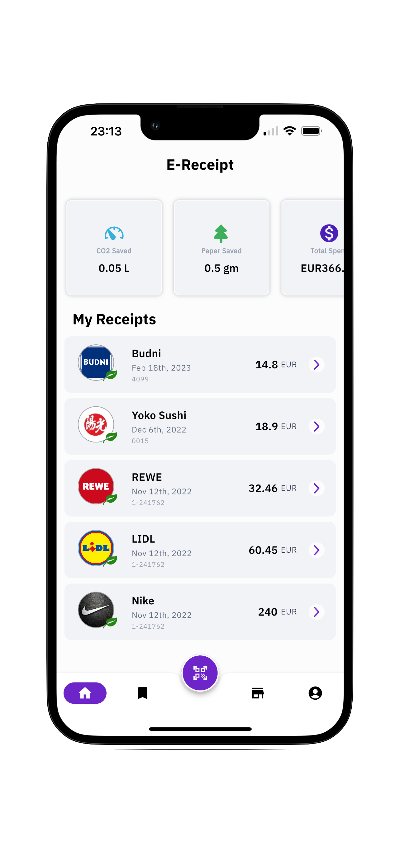 Receipt Wallet – Digital Receipts – Save Paper – Go Green